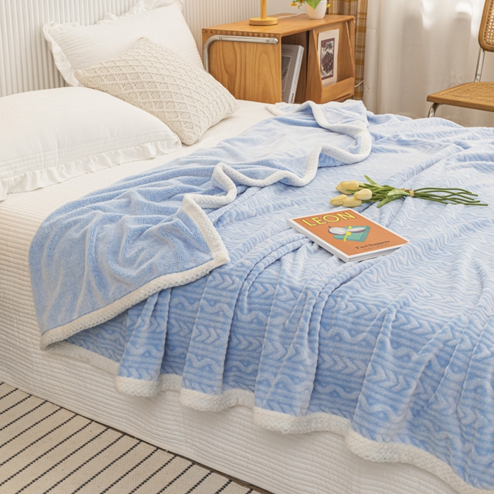 91家纺网 家纺一手货源 找家纺 （总）佰丝居 2023新款250克亲肤舒适3D雪花绒毛毯毯子