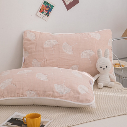 91家纺网 家纺一手货源 找家纺 （总）佰丝居 2023新款A类全棉六层纱布枕巾四季用纯棉加大枕头巾家用枕芯盖巾（风格二）