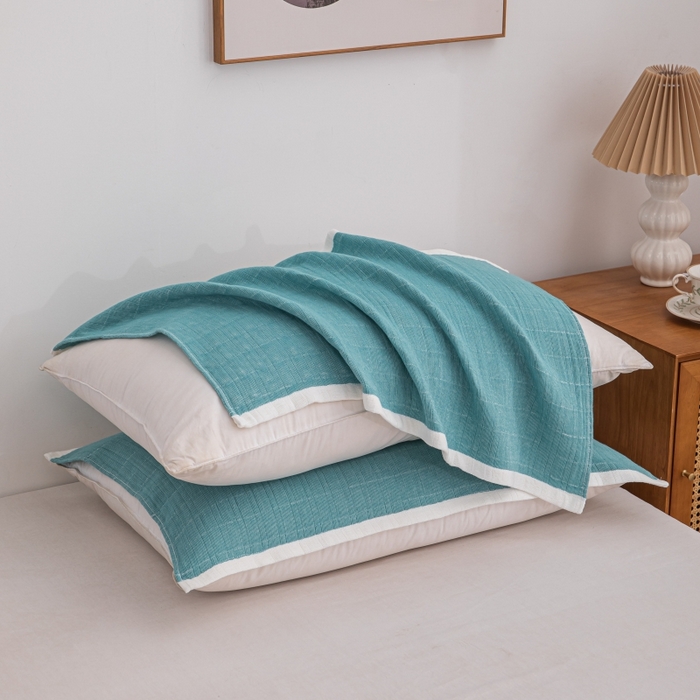 91家纺网 家纺一手货源 找家纺 （总）佰丝居 2023新款全棉四层纱布枕巾系列