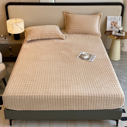 91家纺网 家纺一手货源 找家纺 （总）雨彤家纺 2024新款泡泡牛奶绒床笠