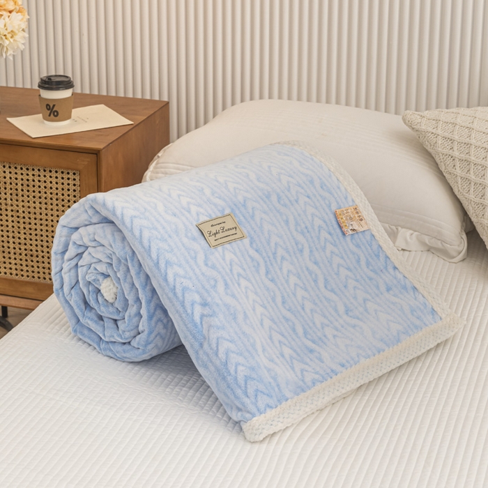 91家纺网 家纺一手货源 找家纺 （总）佰丝居 2023新款250克亲肤舒适3D雪花绒毛毯毯子