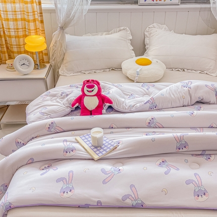 91家纺网 家纺一手货源 找家纺 （总）眠优居 2024新品A类针织棉大豆纤维夏被被芯空调被春秋冬被四季被