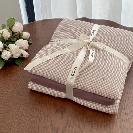 91家纺网 家纺一手货源 找家纺 （总）黛馨 2025新款A类小清新双层纱四件套