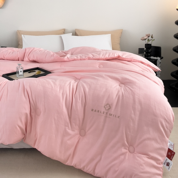 91家纺网 家纺一手货源 找家纺 （总）眠优居 2024四叶草立体提花烫钻大豆纤维被加厚被子被芯被褥春夏秋冬