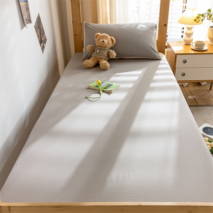 91家纺网 家纺一手货源 找家纺 （总）蓝巢家纺 2023新款全棉色织水洗棉学生季单品套件系列二 -单床笠