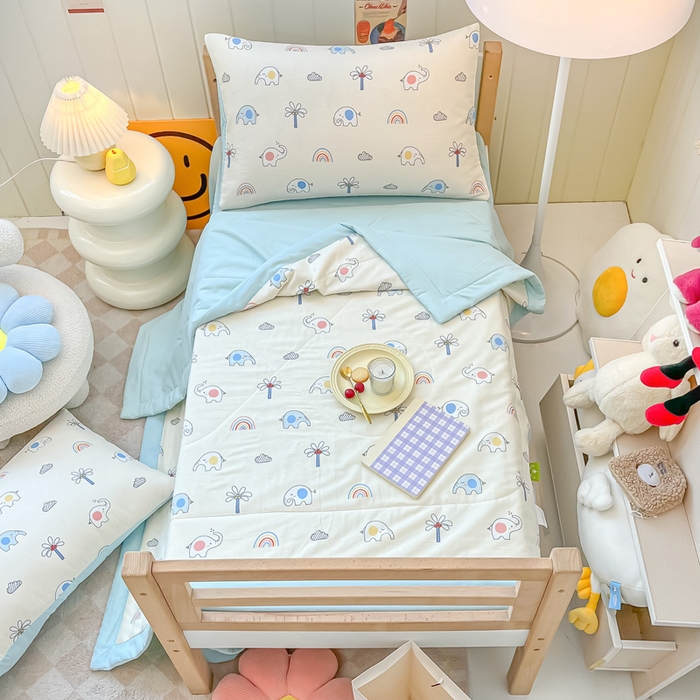 91家纺网 家纺一手货源 找家纺 （总）一条棉被 2024新款全棉有氧双层纱儿童抗菌棉花夏被子被芯