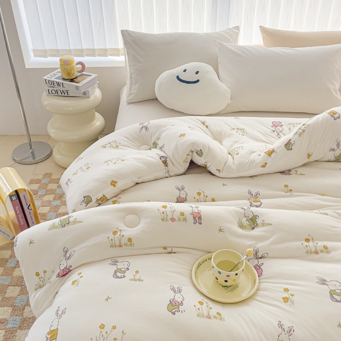 91家纺网 家纺一手货源 找家纺 （总）眠优居 2024新品A类针织棉大豆纤维夏被被芯空调被春秋冬被四季被