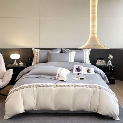 91家纺网 家纺一手货源 找家纺 （总）蓝巢家纺 2024新款100支长绒棉香香风系列四件套