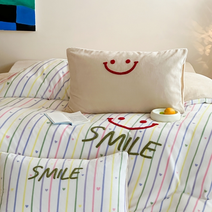 91家纺网 家纺一手货源 找家纺 （总）时年家纺 2024新款牛奶绒毛巾绣系列四件套（充值会员优惠5元）