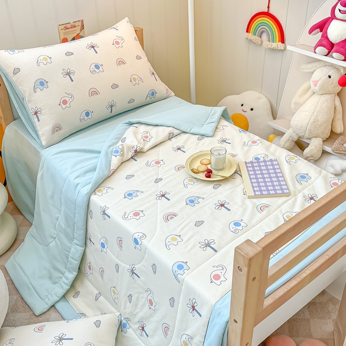 91家纺网 家纺一手货源 找家纺 （总）一条棉被 2024新款全棉有氧双层纱儿童抗菌棉花夏被子被芯