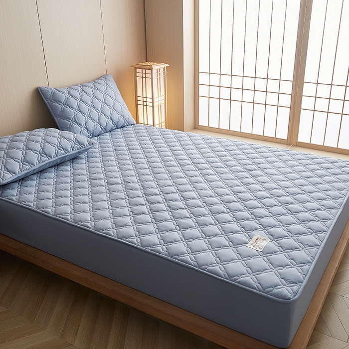 91家纺网 家纺一手货源 找家纺 （总）爱喔家纺 2024新款A类原棉大豆纤维夹棉床笠