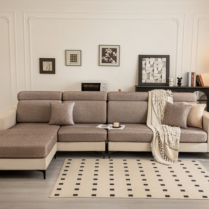 沐沐家纺 2026新款星程沙发笠 咖啡