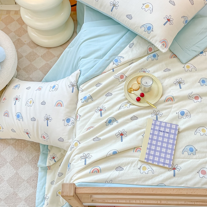 91家纺网 家纺一手货源 找家纺 （总）一条棉被 2024新款全棉有氧双层纱儿童抗菌棉花夏被子被芯