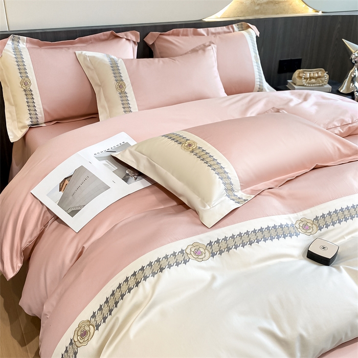 91家纺网 家纺一手货源 找家纺 （总）蓝巢家纺 2024新款100支长绒棉香香风系列四件套