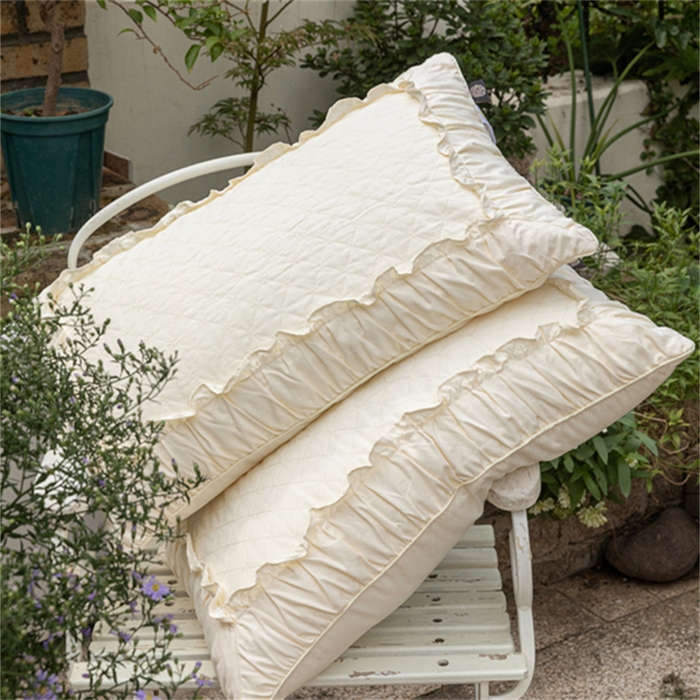 91家纺网 家纺一手货源 找家纺 （总）芯奇想 2024新款法式花边绗绣枕枕头枕芯