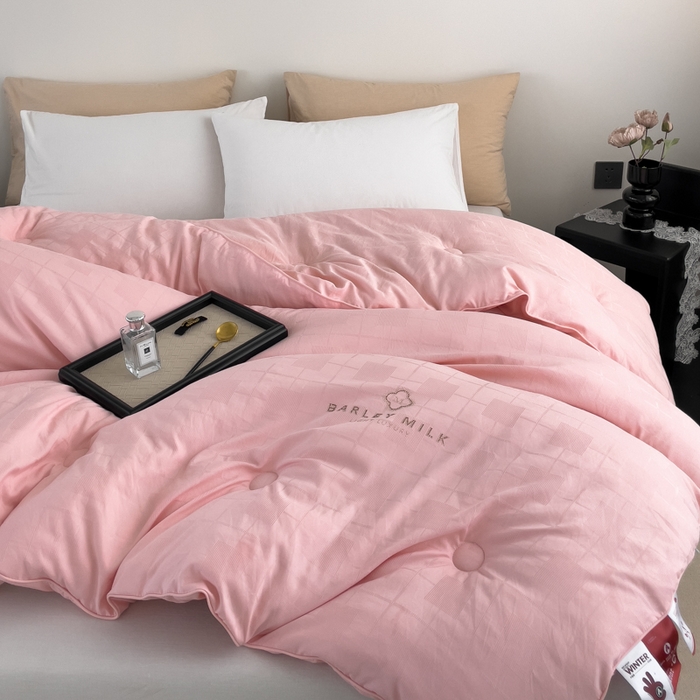 91家纺网 家纺一手货源 找家纺 （总）眠优居 2024四叶草立体提花烫钻大豆纤维被加厚被子被芯被褥春夏秋冬