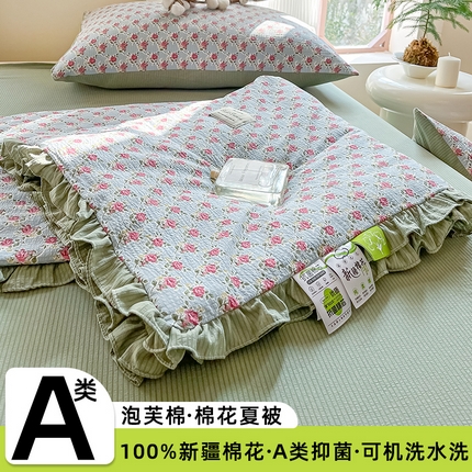 91家纺网 家纺一手货源 找家纺 （总）一条棉被 2024新款A类泡芙棉抗菌棉花夏被四件套