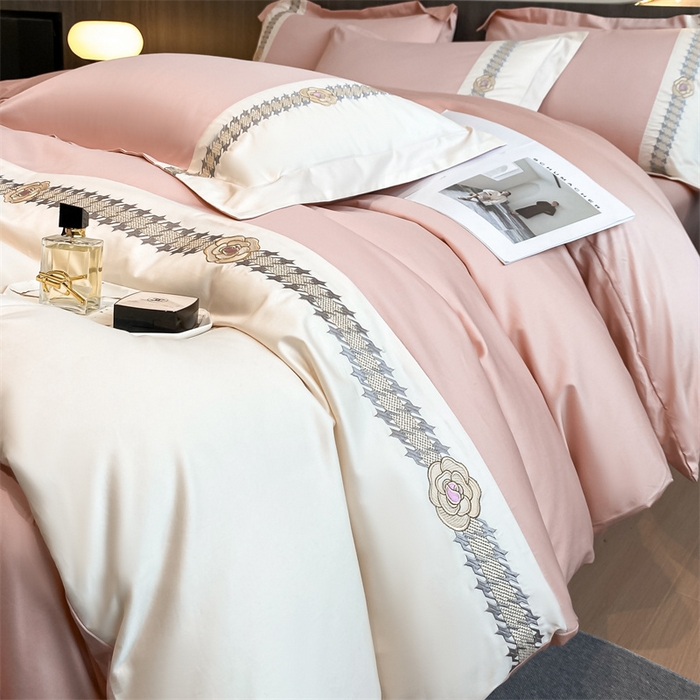 91家纺网 家纺一手货源 找家纺 （总）蓝巢家纺 2024新款100支长绒棉香香风系列四件套