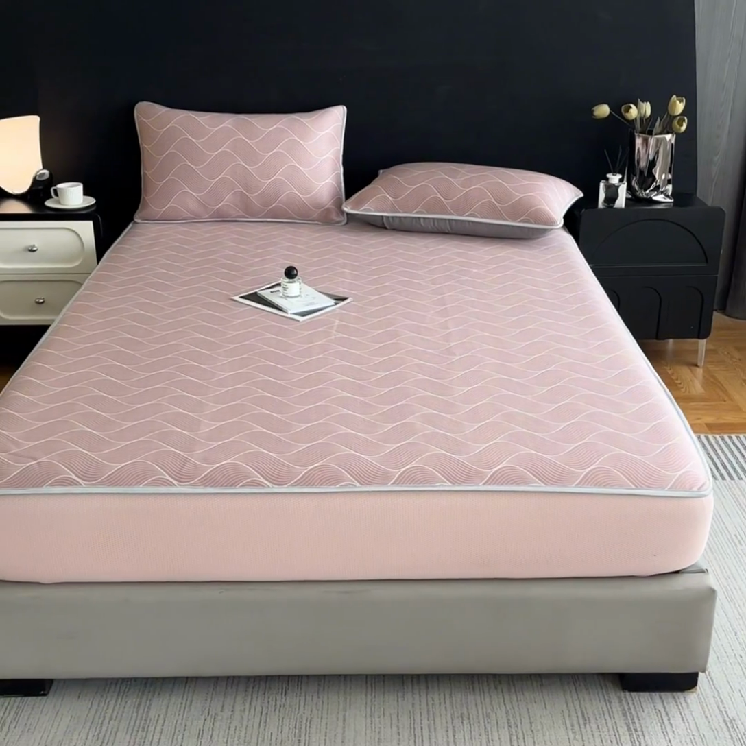 91家纺网 家纺一手货源 找家纺 （总）蓝巢家纺 2024新款A类提花古法漠方养生席三件套