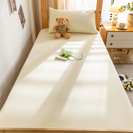 91家纺网 家纺一手货源 找家纺 （总）蓝巢家纺 2023新款全棉色织水洗棉学生季单品套件系列二 -单床笠