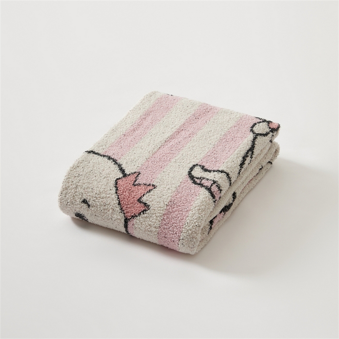 91家纺网 家纺一手货源 找家纺 暖绵绵家纺 2025新款半边绒毛毯-斯内克（最低零售价：161元） 斯内克-粉色