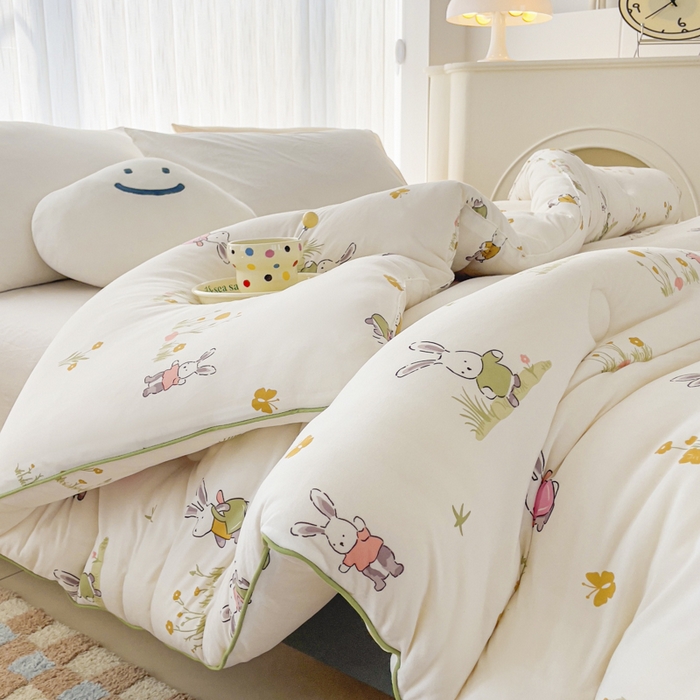 91家纺网 家纺一手货源 找家纺 （总）眠优居 2024新品A类针织棉大豆纤维夏被被芯空调被春秋冬被四季被