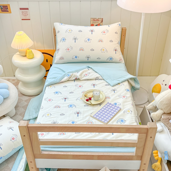 91家纺网 家纺一手货源 找家纺 （总）一条棉被 2024新款全棉有氧双层纱儿童抗菌棉花夏被子被芯