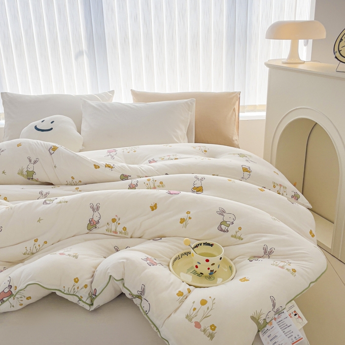 91家纺网 家纺一手货源 找家纺 （总）眠优居 2024新品A类针织棉大豆纤维夏被被芯空调被春秋冬被四季被