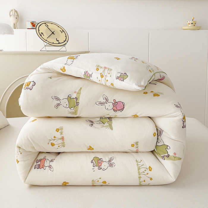 91家纺网 家纺一手货源 找家纺 （总）眠优居 2024新品A类针织棉大豆纤维夏被被芯空调被春秋冬被四季被