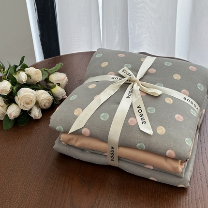 91家纺网 家纺一手货源 找家纺 （总）黛馨 2025新款A类小清新双层纱四件套