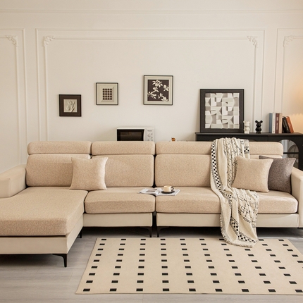 沐沐家纺 2026新款星程沙发笠 卡其