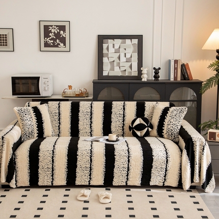 91家纺网 家纺一手货源 找家纺 （总）沐沐家纺 2026新款流馨沙发巾