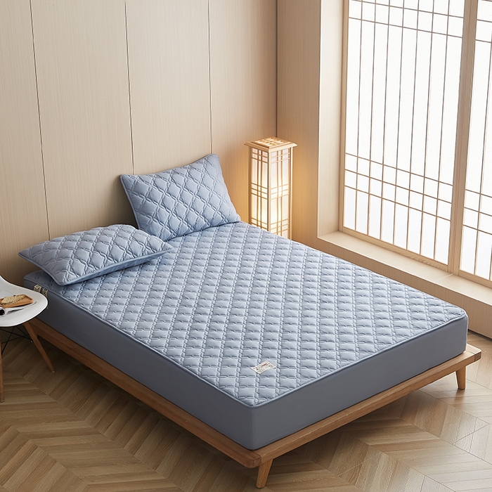 91家纺网 家纺一手货源 找家纺 （总）爱喔家纺 2024新款A类原棉大豆纤维夹棉床笠