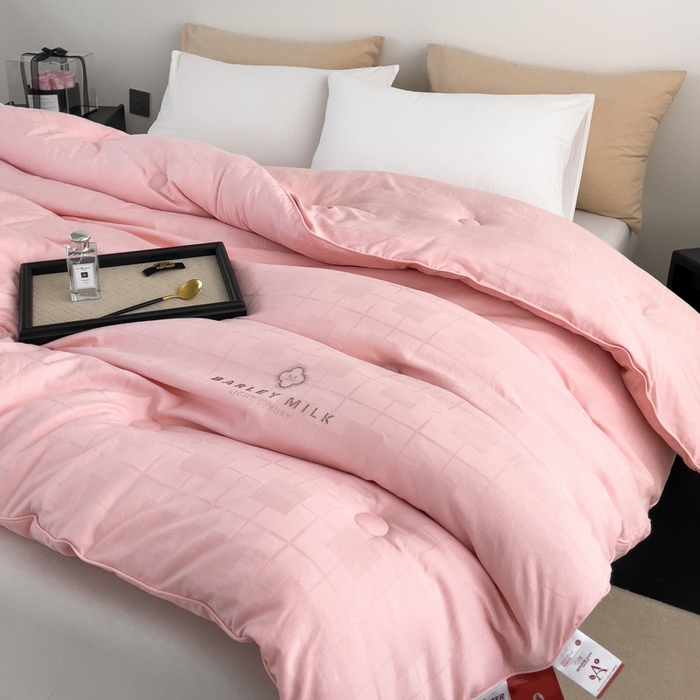 91家纺网 家纺一手货源 找家纺 （总）眠优居 2024四叶草立体提花烫钻大豆纤维被加厚被子被芯被褥春夏秋冬