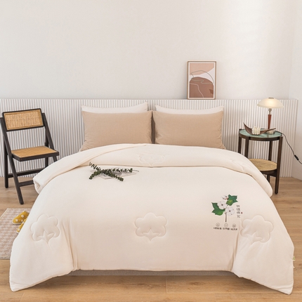 91家纺网 家纺一手货源 找家纺 （总）一条棉被 2024新款A类针织棉奶盖棉花被