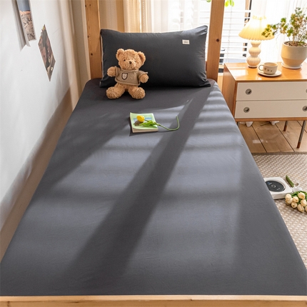 91家纺网 家纺一手货源 找家纺 （总）蓝巢家纺 2023新款全棉色织水洗棉学生季单品套件系列二 -单床笠