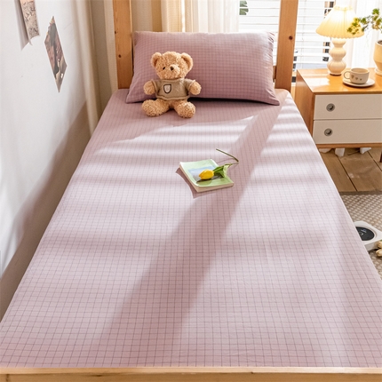 91家纺网 家纺一手货源 找家纺 （总）蓝巢家纺 2023新款全棉色织水洗棉学生季单品套件系列二 -单床笠