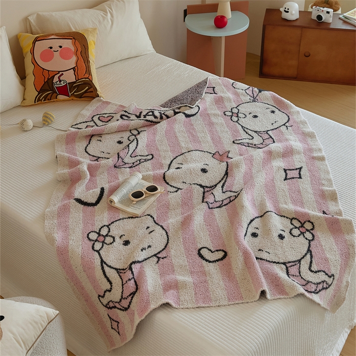 91家纺网 家纺一手货源 找家纺 暖绵绵家纺 2025新款半边绒毛毯-斯内克（最低零售价：161元） 斯内克-粉色