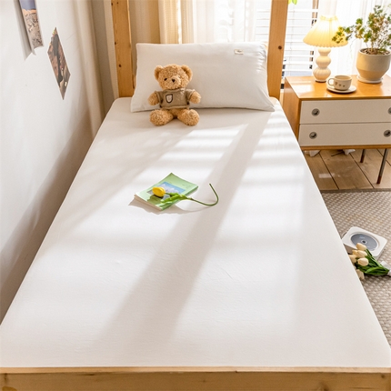 91家纺网 家纺一手货源 找家纺 （总）蓝巢家纺 2023新款全棉色织水洗棉学生季单品套件系列二 -单床笠