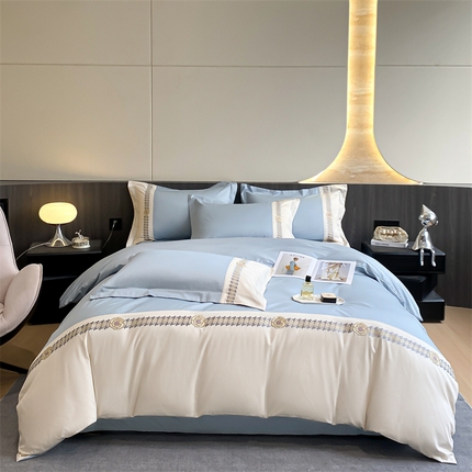 91家纺网 家纺一手货源 找家纺 （总）蓝巢家纺 2024新款100支长绒棉香香风系列四件套