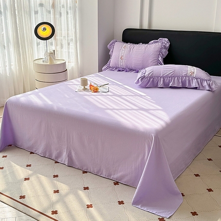 91家纺网 家纺一手货源 找家纺 （总）眠优居 2024法式高克重磨毛水洗棉单床单床笠