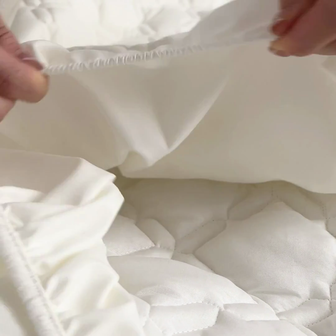 91家纺网 家纺一手货源 找家纺 （总）爱喔家纺 2024新款A类原棉大豆纤维夹棉床笠