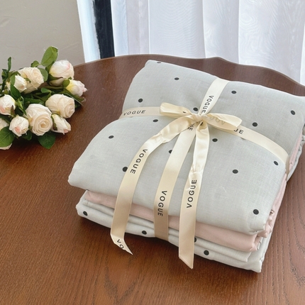 91家纺网 家纺一手货源 找家纺 （总）黛馨 2025新款A类小清新双层纱四件套