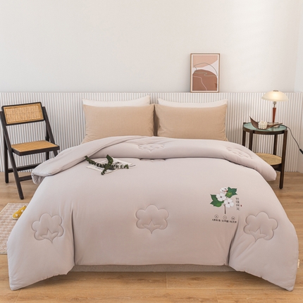 91家纺网 家纺一手货源 找家纺 （总）一条棉被 2024新款A类针织棉奶盖棉花被