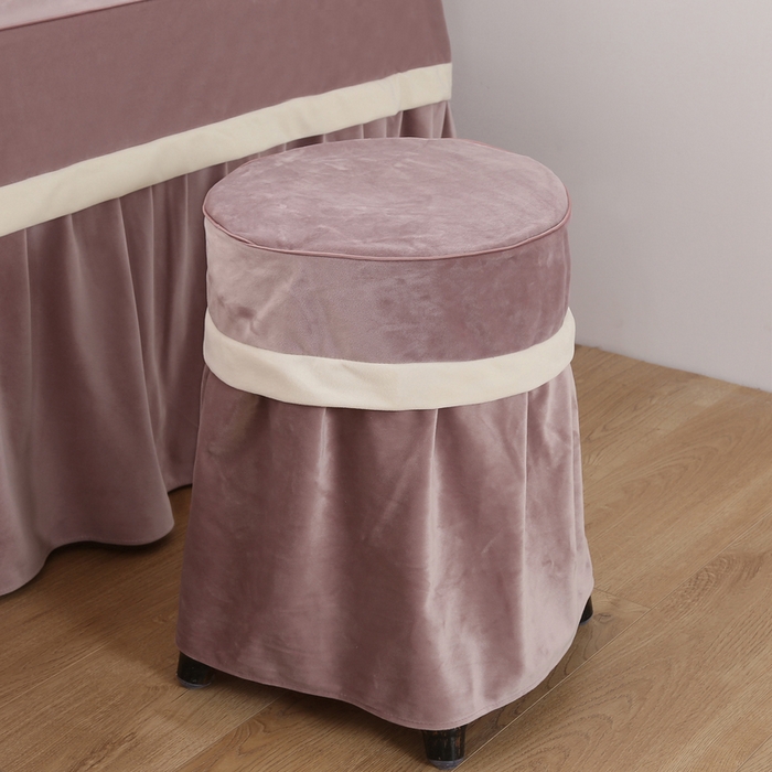 91家纺网 家纺一手货源 找家纺 琪宝阁 2024新款立体绒小时代美 容床罩套件 15号：豆沙