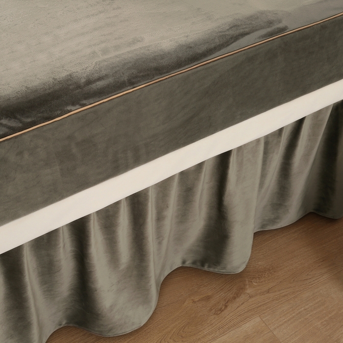 91家纺网 家纺一手货源 找家纺 琪宝阁 2024新款立体绒小时代美 容床罩套件 13号：香槟