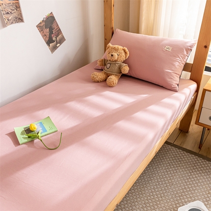 91家纺网 家纺一手货源 找家纺 （总）蓝巢家纺 2024新款全棉色织水洗棉学生季单床笠