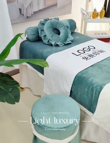 91家纺网 家纺一手货源 找家纺 （总）琪宝阁 2024新款立体绒小时代美 容床罩套件