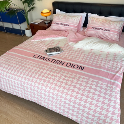 棉生活家纺 2024新款婴儿绒宝宝绒大版轻奢风系列四件套 少女心