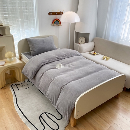 91家纺网 家纺一手货源 找家纺 （总）凌云家纺 2025新款牛奶绒被套单价加绒被罩床褥三件套